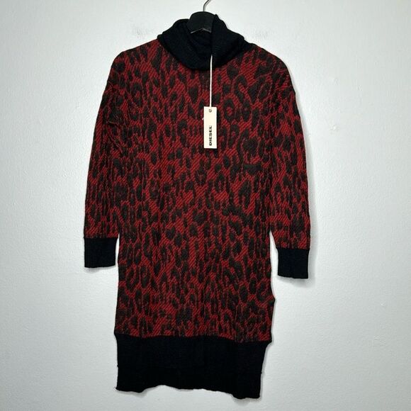 Diesel 100% Alpaca Print Knitted Dress Oversize Sweater
Size XS - Picture 5 of 10